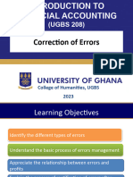 WK 10 - 11 Correction of Errors