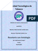 Recetario de Pasteleria 1er y 2do Parcial