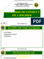 Standards of Conduct of A Soldier