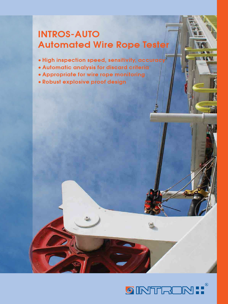 Automated Wire Rope Tester Guide | PDF | Rope | Manufactured Goods
