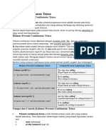 Materi Present Continuous Tense