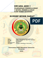 Rencana Aksi I: Rencana Pelaksanaan Pembelajaran Dengan Model Pembelajaran Problem Based Learning