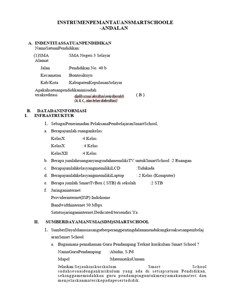 Instrumen operator smart school pdf