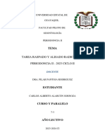 Tarea Raspado y Alisado Radicular - Periodoncia Ii - 2023 Ciclo Ii