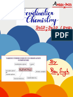 Coordination Chemistry - Pyq Solution - 2023 by Ram Singh
