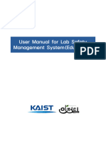 User Manual For Lab Safety Management System