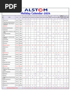 Holiday Calendar 2024 | PDF | Indian Religions | Hindu Worship