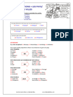 Les PrÉpositions Pays Villes + Exercice