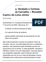Inteligência, Verdade e Certeza em Olavo de Carvalho - Ronaldo Castro de Lima Júnior - Reader View