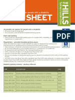 Fact Sheet - Accessible Car Spaces For People With A Disability