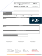 F-P-OSC-SGC-001-E - Reporte de No Conformidad (NC) - en Blanco