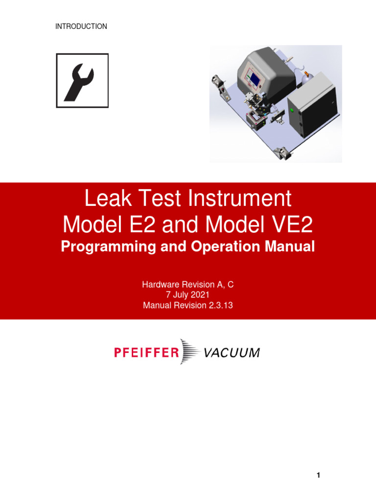 Model E2 Ve2 Manual Rev 2.3.13 | PDF | Leak | Flow Measurement