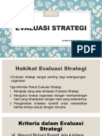 Evaluasi Strategi