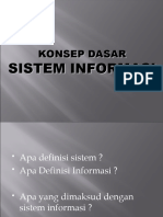 Konsep Dasar Sistem Informasi