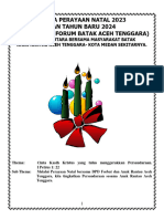 Acara Natal Dan Tahun Baru Porbat Aceh Tenggara 2023