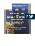 Graduation and Badge of Honor Ceremony