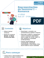 Representações Do Feminino I - Romance: 1 Série Aula 19 - 3 Bimestre