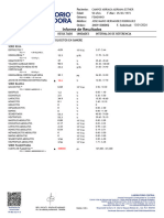 Informe de Resultados: Paciente: Edad: F.Nac: 05/03/1973