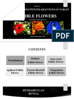 Lecture 14 - Edible Flower