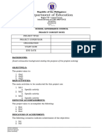 (SGC) Concept Note - Project Brief Template