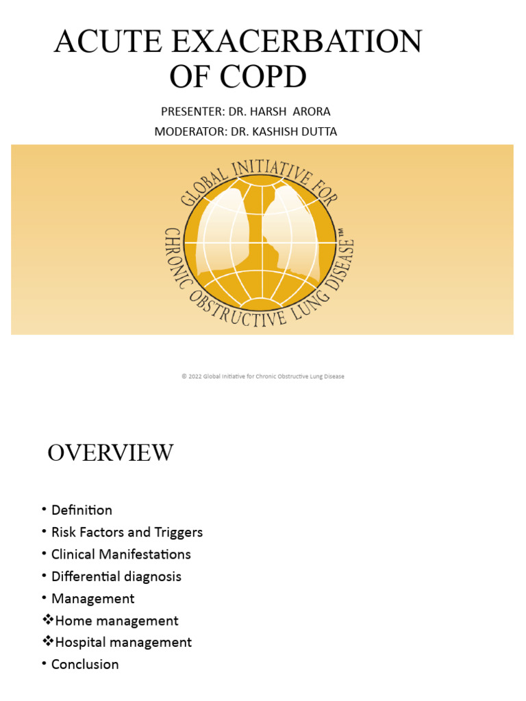 Acute COPD Exacerbation Overview | PDF | Chronic Obstructive Pulmonary ...