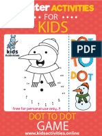 Free Printable Winter Dot To Dot Activities Worksheets