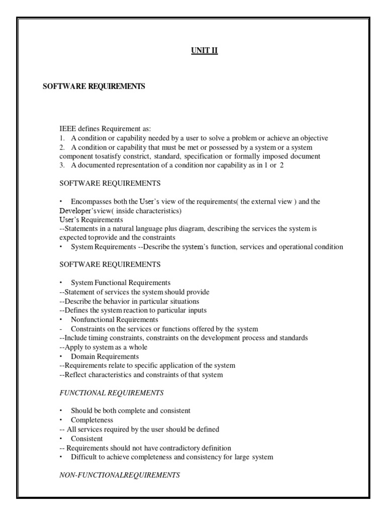 SE Unit-II | PDF | Class (Computer Programming) | System