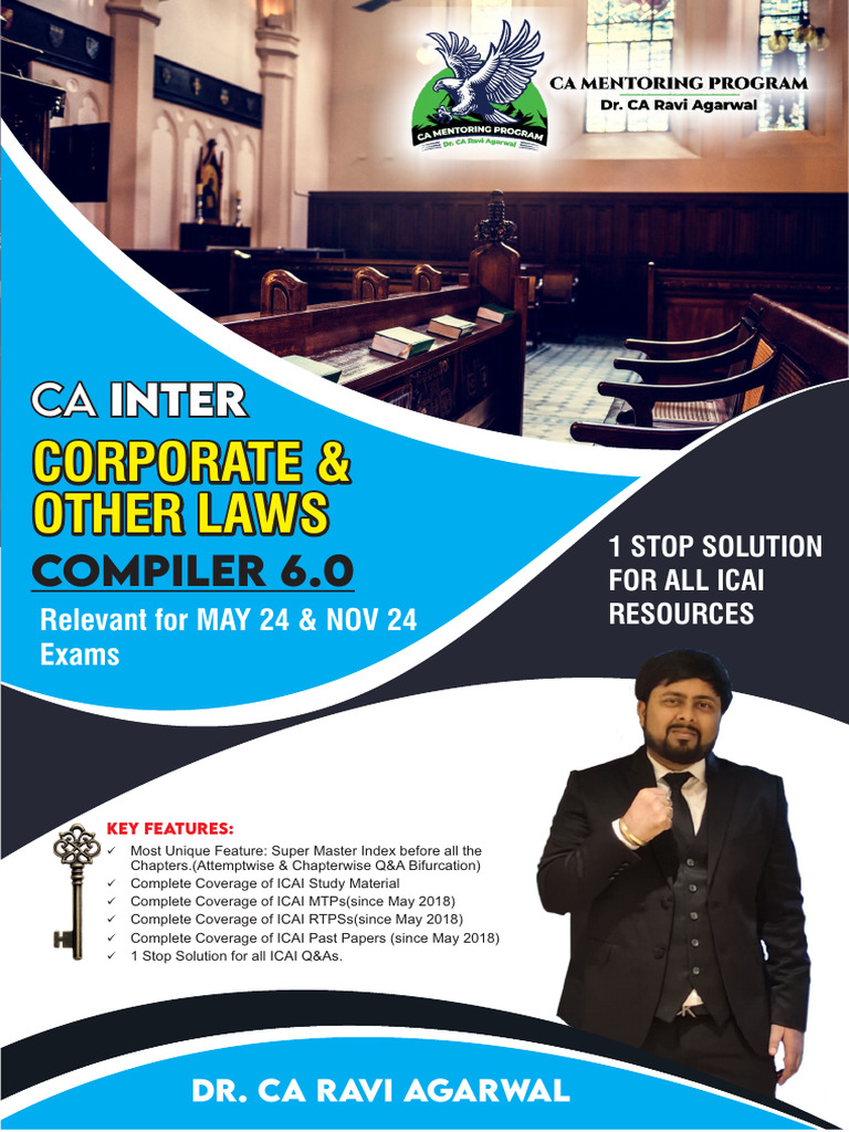 CA Inter Corporate Law Study Guide | PDF | Securities (Finance) | Stocks
