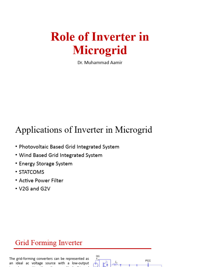 Lecture 5 - Role of Inverter in Microgrid | PDF | Power Inverter | Ac Power