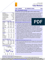 Tata Motors: CMP: INR440 JLR - Turning The Corner