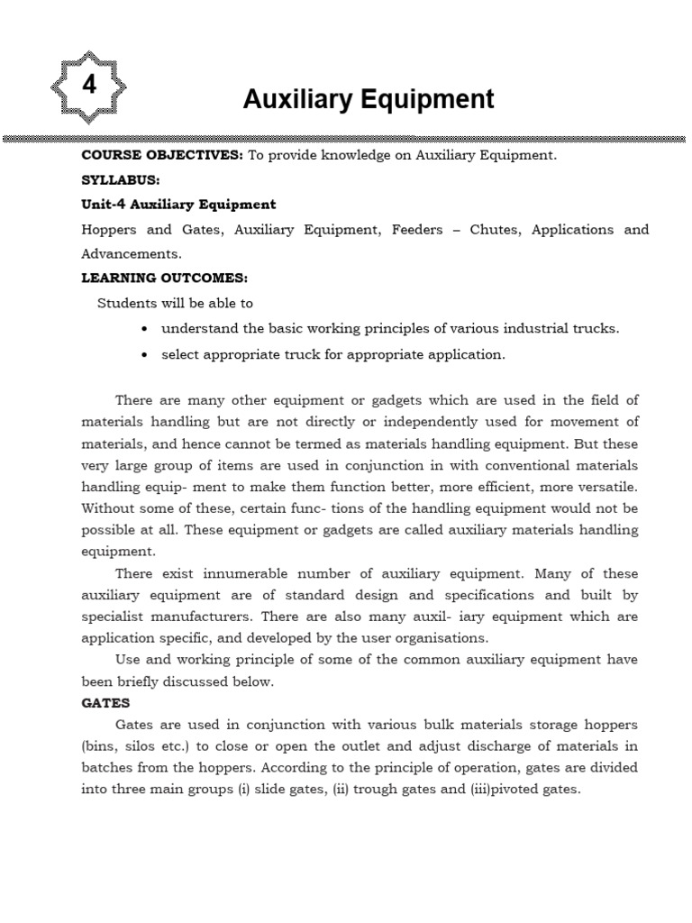 Auxillary equipments pdf