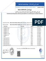 Certificado Halal Kluber Hasta 31-05-2024