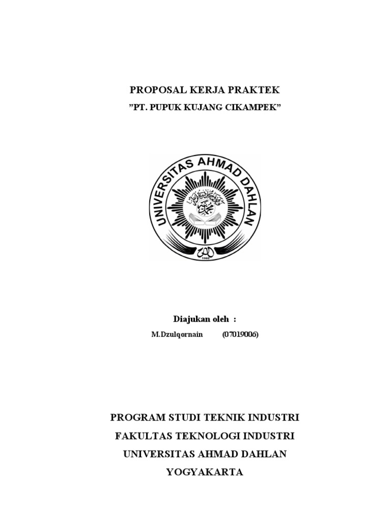 Proposal Kp Pt Pupuk Kujang