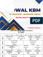 Jadwal KBM - Kelas - Rilis 9 Jan 2023