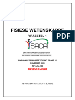 2021-FW-Graad 12-Finale Eksamen Memorandum - Vraestel 1