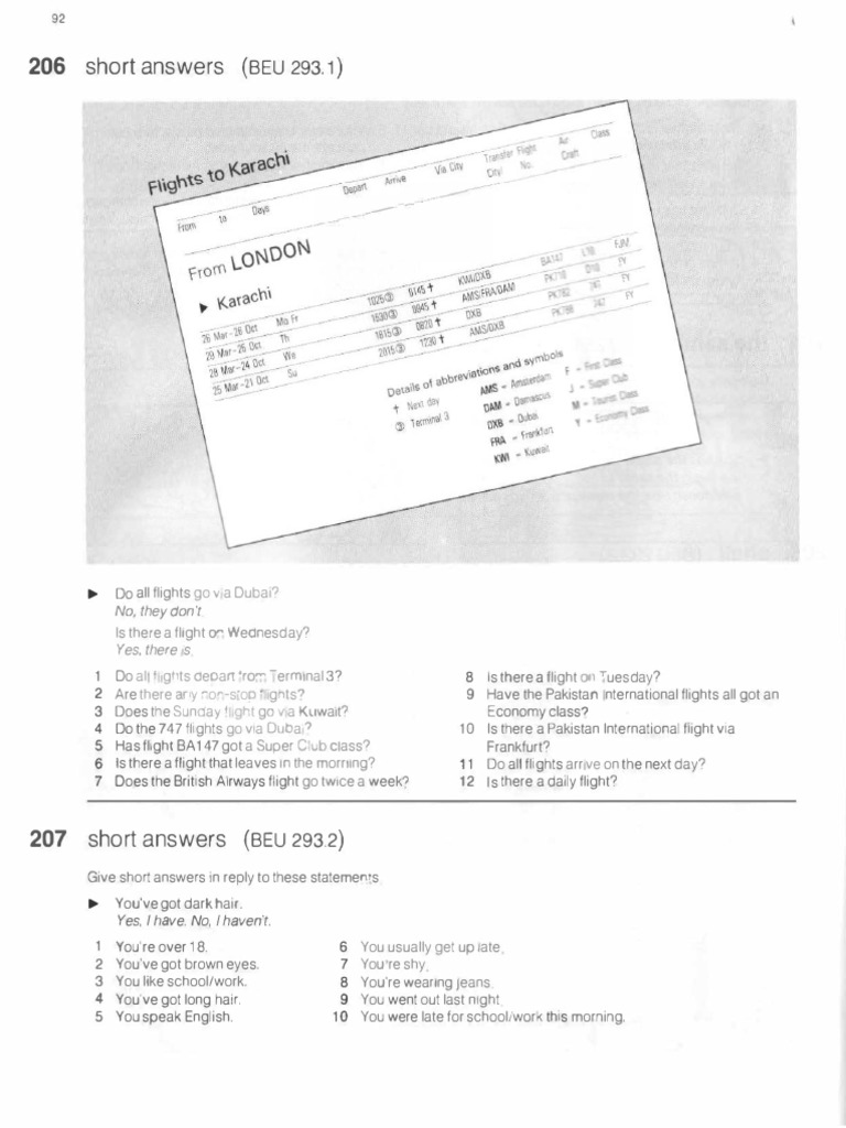 92 basic english usage exercise pdf