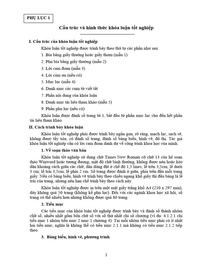 Phu Luc 1 | PDF