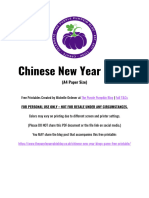 TPPB Free Printable Chinese New Year Bingo A4