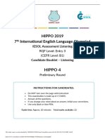Hippo 4 Preliminary Listening PDF