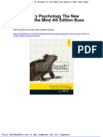 Dwnload Full Evolutionary Psychology The New Science of The Mind 4th Edition Buss Test Bank PDF