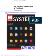 Dwnload Full M Information Systems 2nd Edition Paige Baltza Test Bank PDF