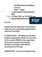 MR Keith - Appt Confirmation (NewPatient) PDF
