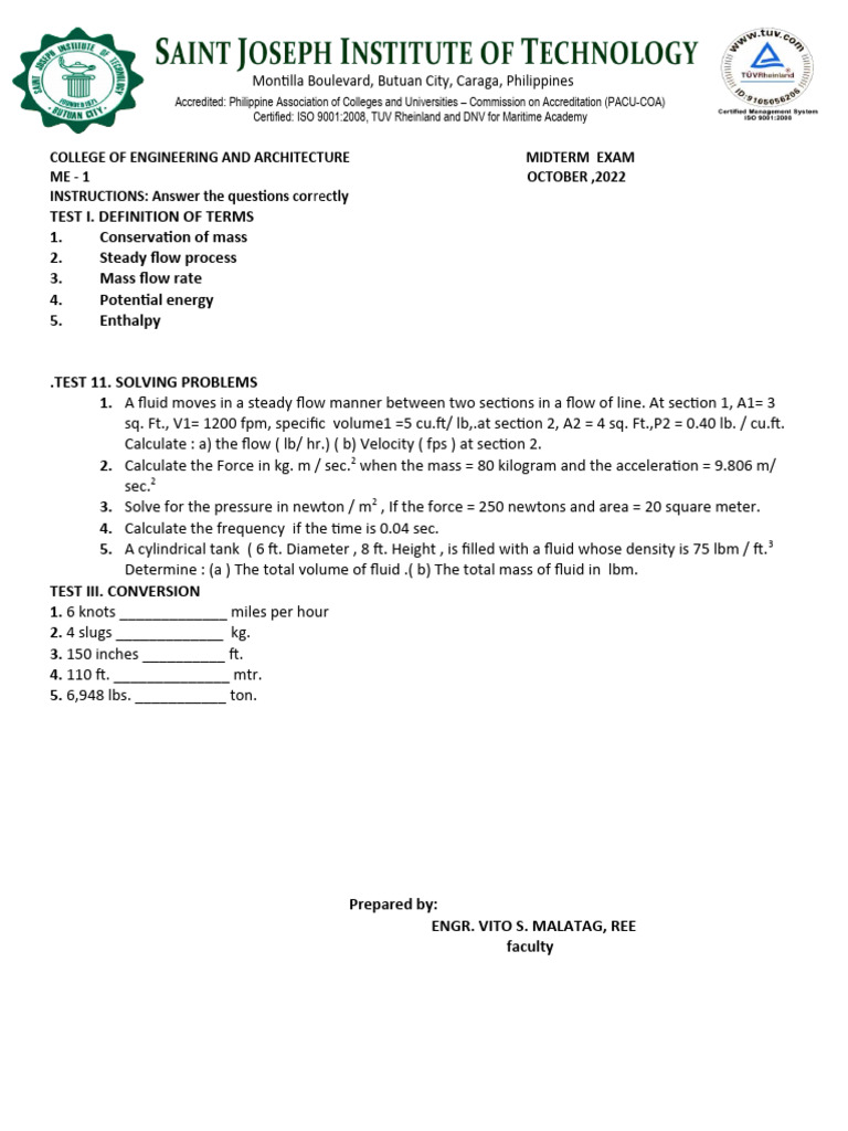 Thermodynamics Worksheet 2 PDF