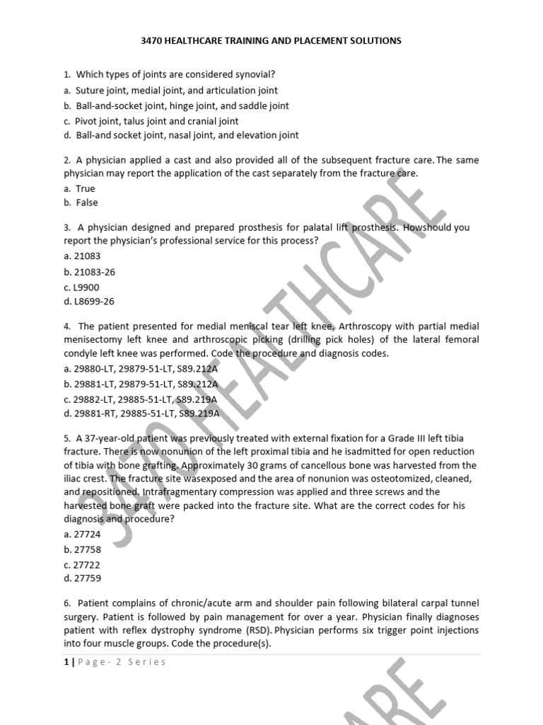 2 - SERIES 2023 Updated-2 | PDF | Knee | Surgery