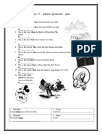 Relative Clauses (Quiz)