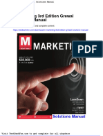Dwnload Full M Marketing 3rd Edition Grewal Solutions Manual PDF