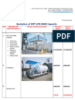 Quotation of LPG SKID 5 MT