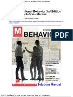 Dwnload Full M Organizational Behavior 3rd Edition Mcshane Solutions Manual PDF