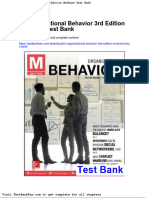 Dwnload Full M Organizational Behavior 3rd Edition Mcshane Test Bank PDF