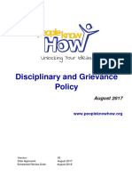 Disciplinary and Grievances Policy 2017